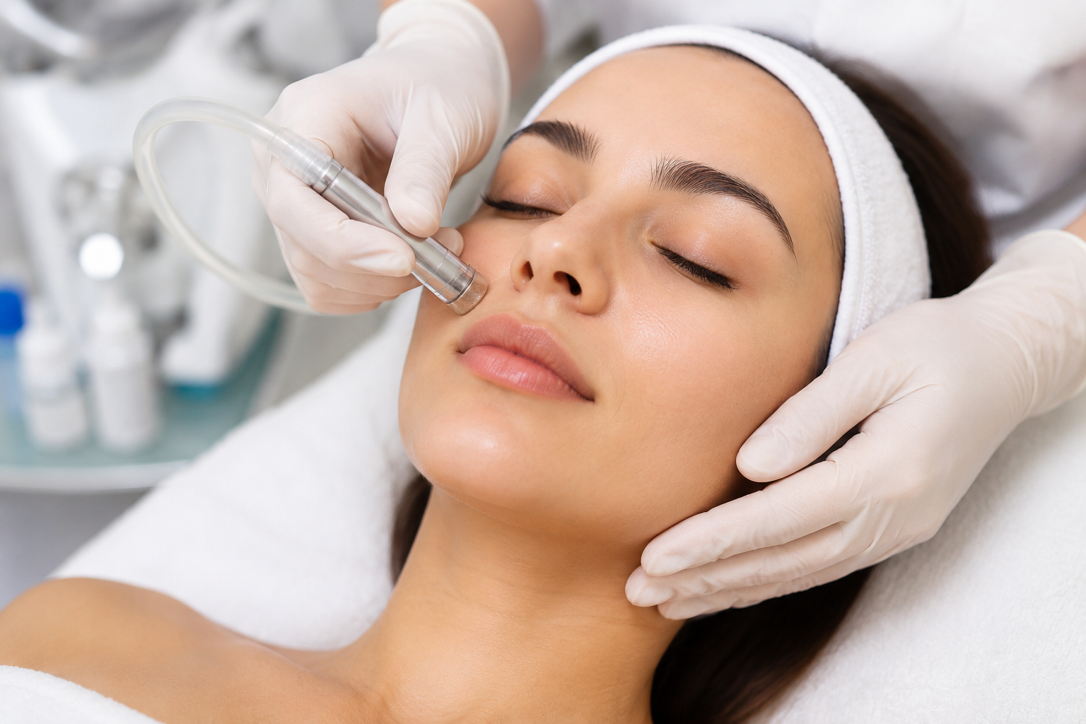 Microdermabrasion treatment
